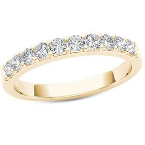 People's 0.45 CT. T.W. Diamond Seven Stone Wedding Band in 10K YELLOW Gold